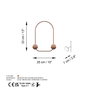 Wallity Frog-C Gancho de Pared de Metal Cobre